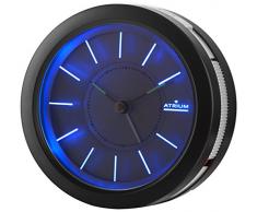 Atrium Design réveil ronde analogique Blanc sans tic-tac, avec lumière et Snooze A106–0