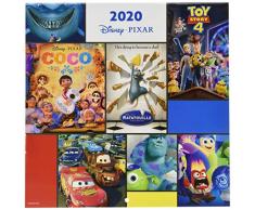 Erik - Calendrier Mural 2020 Films Pixar - 30 x 30 cm