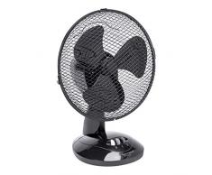 Bestron Ventilateur de table oscillant, Hauteur : 35,5 cm, Ø 27 cm, 30 W, Noir