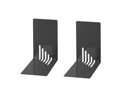 Wedo 1021001 Lot de 2 Serre-livres Noir