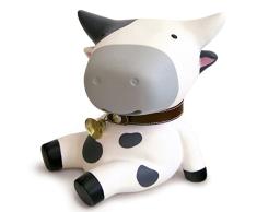 Weekendy Belle Banque dargent Mignon Créative Vache Tirelire en Plastique Jouet Décoration Dessin Animé Enfant Tirelire (Blanc)