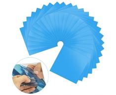 Wandefol 25 Pcs Feuilles Miroir Muraux, Autocollant Miroir Découpable en Plastique pour Chambre, Salon, Salle de Bain