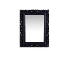 Soliving HAUSSMANN Miroir Rectangle, PVC/Verre, Noir, 65 x 2.5 x 50 cm