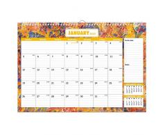 Calendrier Mural 2020, Ankuka Calendrier Mensuel de Plan pour Lécole, Bureau, Maison Octobre 2019 à Décembre 2020-A3
