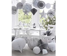 Talking Tables Decadent Decorations Suspension en Éventail, Décoration à suspendre pour Anniversaire et Fête, Multicolore (Paquet de 3)