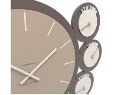 calleade Sign Londres Horloge murale avec Fuseaux Horaires blanc