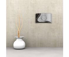 DIXTIME 3DS-0053 Horloge Murale Design Moderne et silencieuse Gris