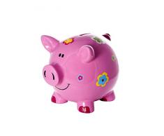 Mousehouse Gifts Grande Tirelire Cochon avec des Fleurs pour Enfants et Adultes Filles