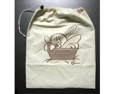 Metaltex 239243 Sac à Pain Coton Blanc 20 x 15 x 7 cm