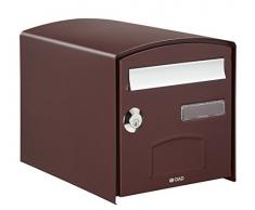 Decayeux 3015821249115 Boîte aux Lettres Simple Face Dome, Aubergine Ral 3007
