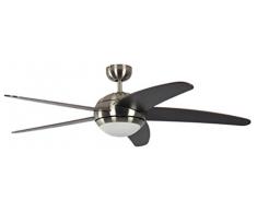 Pepeo Ventilateur de plafond Melton Nickel/Brun