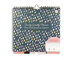 Boxclever Press Family Weekly Planner (en Anglais). Calendrier 2020 Mural planning familial. Calendrier familial 2020 avec 6 colonnes. Commence maintenant jusquà décembre 2020