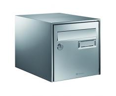 Decayeux 3015821252504 Boîte aux lettres double face LOFT INOX, Gris