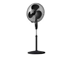 Taurus, Ventilateur sur pied Greco 16C ELEGANCE, 944653, réglable en hauteur, oscillation automatique, 40 cm de diamètre, 40 W, noir