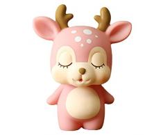 SUPVOX Cerf Tirelire Enfants Argent Tirelire Tirelire Boîte Ornements De Bureau (Rose)