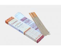 Goloka Chandan Lot de 12 boîtes de 15 bâtonnets d'encens