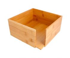 Garcia de pou Distributeur Serviettes 21X21X10 Cm Naturel Bambou - 1 unités