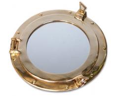 zeitzone Miroir Rond en Laiton Style Ancien Style Ancien 20 cm