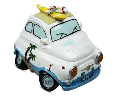 Tirelire en Forme de Voiture de Vacances Plage Blanc