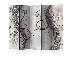 decomonkey | Paravent repliant XXL 225x172 cm | cloison pour séparer Une Piece | Impression sur Le Papier intissé 100% décoratif Opaque Foto en Bois avec Interieur Impression Abstrait Mur béton