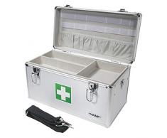 HMF 14701-09 Boîte Premiers Soins Vide, Boîte multi-usage à pharmacie, 40 x 22,5 x 20,5 cm
