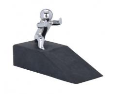 Wenko 5520060100 Bloque Porte Forme d'Hercules Noir Dimensions 9,3 x 9 x 23 cm