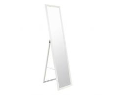 BD ART Miroir sur Pied Rectangulaire, Couleur Blanc 36 x 156 cm