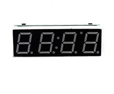 Candora 3 in1 12 V LED numérique de voiture automatique de l'horloge Thermomètre Voltmètre Sensor Volmeter