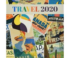 Erik - Calendrier Mural 2020 Voyages - 30 x 30 cm