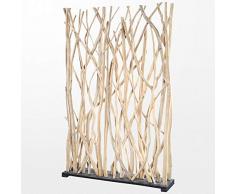 Atypik Home Paravent en Bois flotté Original de 115 x 180 x 25 cm