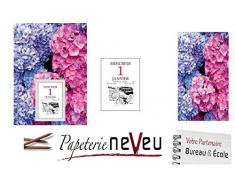 Bloc éphéméride comiques 97 x 65 sur plaque illustrée (fleur)