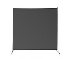 LARS360 Paravent dintérieur et dextérieur, Paravent Interieur Pliable 180x180cm, 1 pièce, 1 Séparateur de Paravent, Cloison, Intérieur et Extérieur Couleur Anthracite