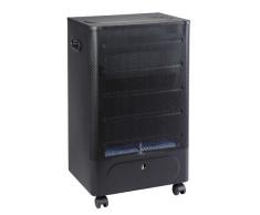 Favex 8591600 Praha Blue Flame Chauffage d'Appoint à Gaz Flamme Noir/Bleu 40 x 29 x 70 cm