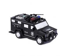 SODIAL Tirelire NuméRique Tirelire Enfant Enfants Coffre de Voiture Coin Coffre-Fort Camion Noir