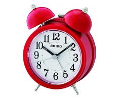 Seiko QHK035R Réveil analogique Unisexe en Plastique Rouge