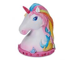 Wobbly Jelly - Tirelire Licorne Magique pour Enfants - Tirelire Licorne Pailletée Peinte à la Main pour Enfants