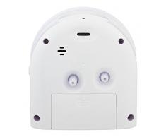Acctim 14282 Central - Réveil analogique blanc équipé de la technologie Smartlite