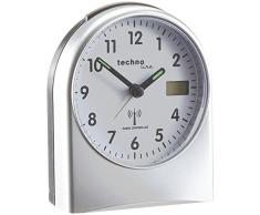 Technoline WT 755 Réveil Radio-piloté Argent (Argent Batteries Inclus)