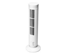 KKCD Ventilateur Colonne sur Pied Mini USB Ventilateur Tour Vertical Refroidisseur dair À La Maison Bureau À Domicile (Color : White)