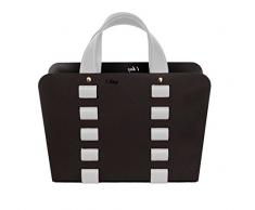 Gavemo Porte-revues, Cuir, Blanc, 38 x 14 x 40 (H)