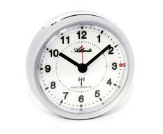 Atlanta Réveil Radio-piloté Analogique Veilleuse Argent 1850–19