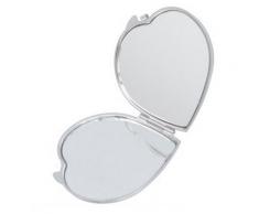 DIYthinker Halloween Chapeau de Sorcière Noire de Coeur Maquillage Compact Miroir de Poche Miroirs Mignon Petit Cadeau Portable à la Main