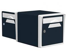 CBOUTIC Boite aux Lettres 2 Portes Gris Anthracite-Blanche - CREASTUCE-07-DF
