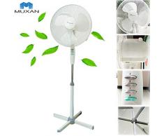 Hangang Ventilateur sur pied Ventilateur Machine à vent Climatiseur Ventilateur de sol Rafraichisseur dair Hauteur Ajustable