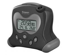 Oregon Scientific RM313PN - Réveil avec Projection de lHeure et Température Intérieure (Noir)