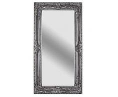 Palazzo Miroir sur Pied XXL avec Miroir Baroque Argenté 216x112 sna028