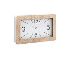 Atmosphera - Pendule en Bois à Poser 30 x 19 cm