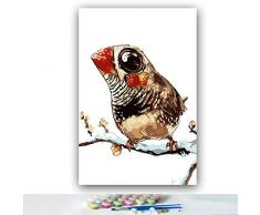 AUUYU Peinture par Digital Art Peinture Bricolage Animal Coucou À La Main Personnalisé Cadeaux Personnalisés Amusant sans Cadre 40X50