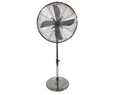 Suntec Wellness 13256 Klimatronic CoolBreeze 5 000 SVM Ventilateur sur pied Ø 50 cm 3 vitesses/oscillant/réglable en hauteur 80 W Gris Acier