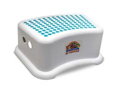 Lama Sam & Friends - Marchepieds pour chambre de bébé, Marche Pieds Enfant 1 Marche Antidérapant pour Apprentissage de la Propreté (Aqua)